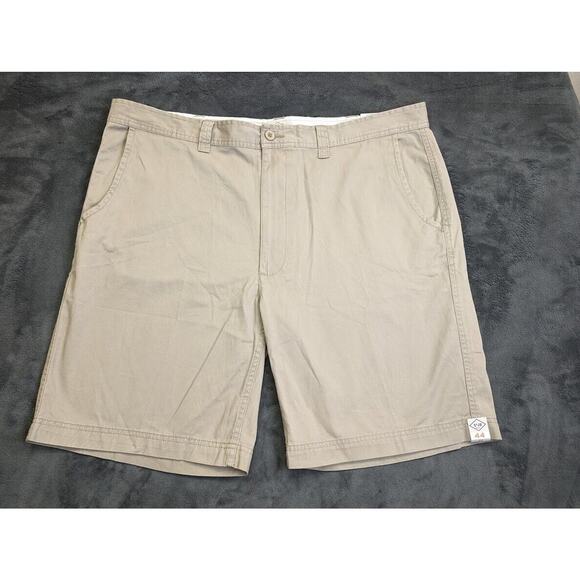 St. John's Bay Other - St. John's Bay Men's Shorts British Khaki Legacy Flat Front Size 44 x 10" Inseam